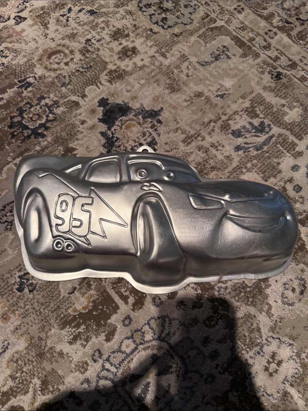 Cars Lightning McQueen Silver Cake Pan - Kids Toy Baking Mold